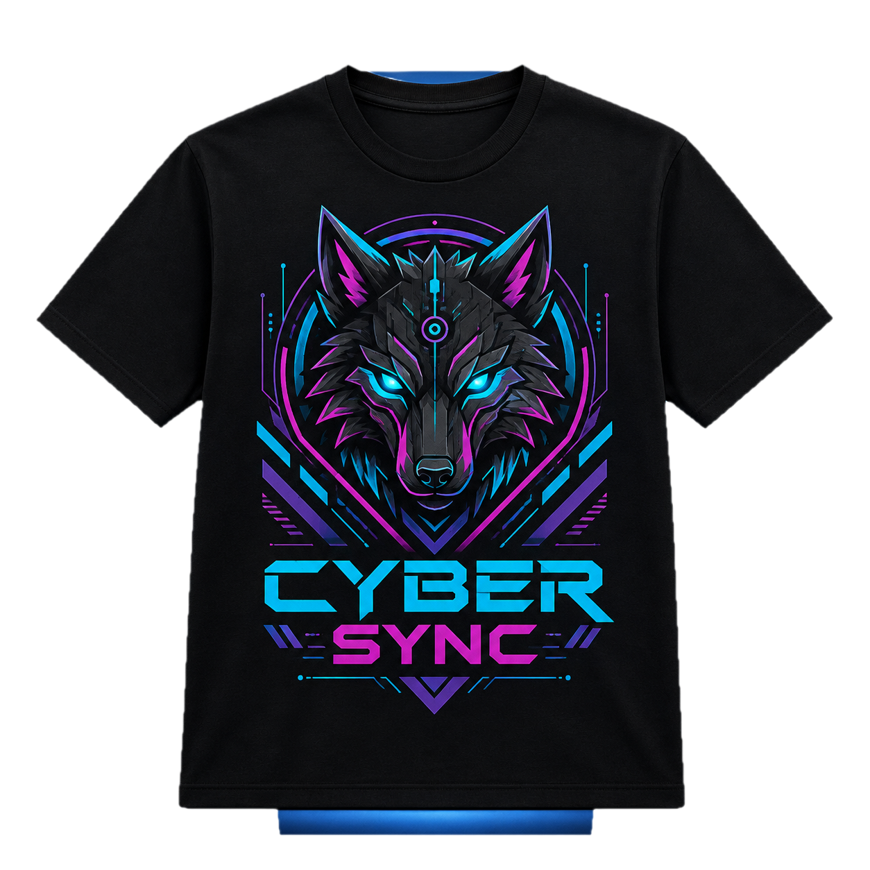 Cyber Sync custom T-shirt template