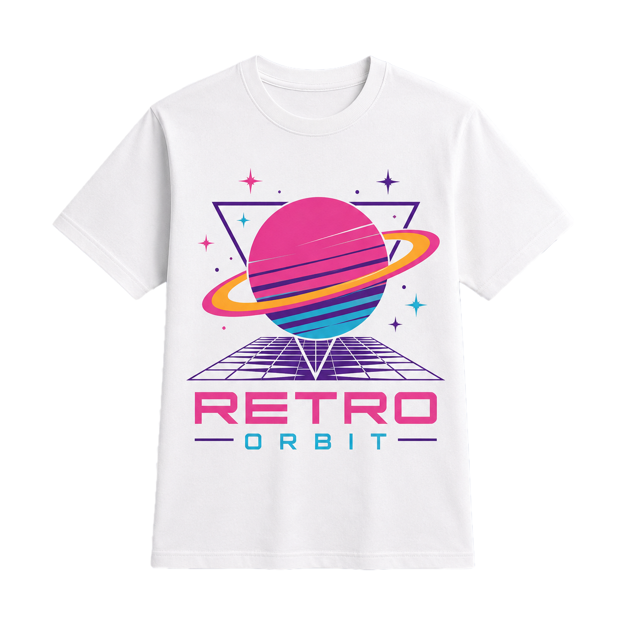 Retro Orbit custom T-shirt template