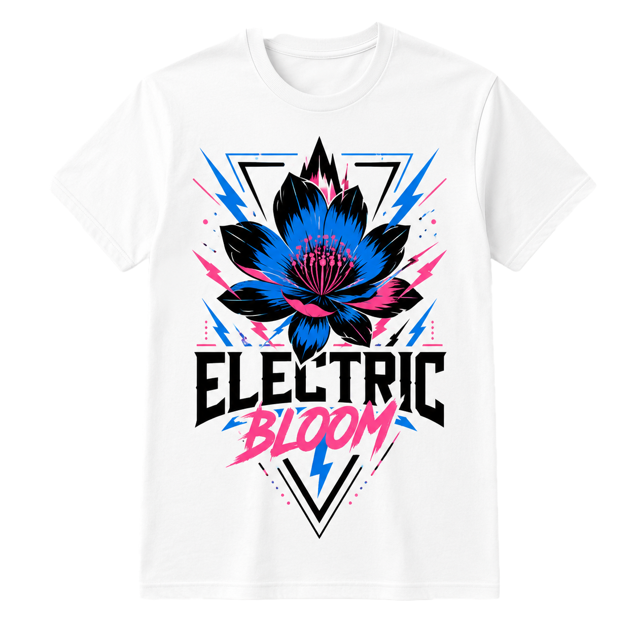 Electric Bloom custom T-shirt template